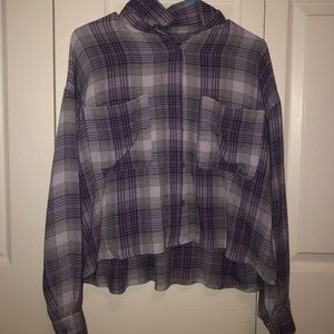 Purple Flannel from Forever 21 - Size:Small